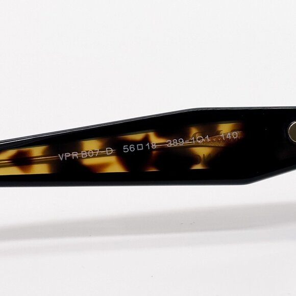 NEW PRADA PRB07VD 3891O1 EYEGLASSES WOMEN BLACK/HAVANA EYEWEAR VPR B07D - Picture 7 of 9